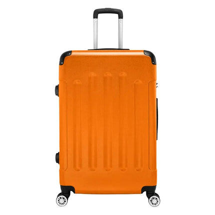 3-in-1 Portable ABS Trolley Case 20inch  24inch  28inch Orange