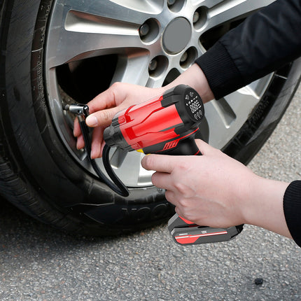 1Pc 150PSI Cordless Car Tire Inflator Rechargeable  2V Portable Electric Air Compressor With LED Light For Car Bike Motorcycle Ball