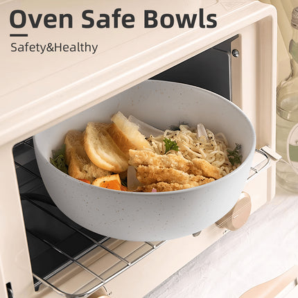 Ceramic Bowls For Kitchen, 27oz  Bowl Set Of 4  For Cereal, Salad, Pasta, Soup, Dessert, Serving  Dishwasher, Microwave And Oven Safe