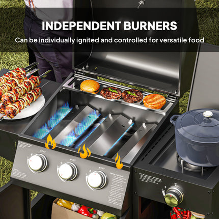 Ultimate Backyard Sizzler: 310 Sq. In. Gas Grill with Side Burner