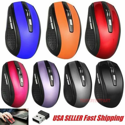 2.4GHz Wireless Optical Mouse Mice & USB Receiver For PC Laptop Computer DPI USA