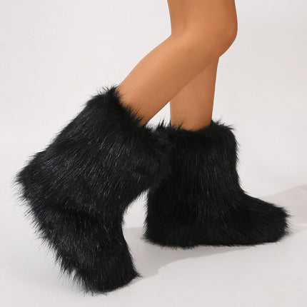 Stylish Personalized Winter Boots For Women - Adorable Spicy Girl Mid-Length Snow Boots, Cozy And Warm