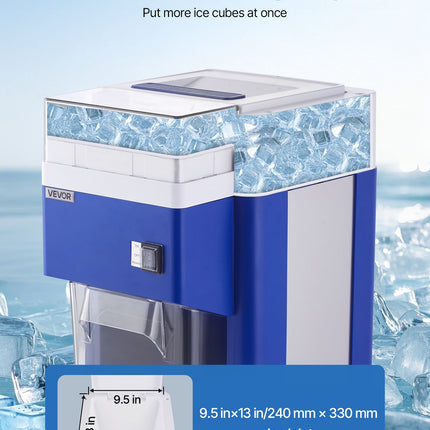 Commercial Ice Shaver Machine, 1.91QT /1.8L Large Electric Snow Cone Machine, Fine & Fluffy With 300W Motor, Stainless Steel Blades, Shaved Ice Maker For Dessert Shop Home Party Restaurant, Blue