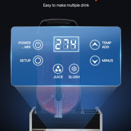 12L Commercial Slushy Machine Margarita Smoothie Frozen Drink Slushie Maker