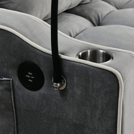 55.51 Inch Versatile Foldable Sofa Bed In 3 Lengths, Modern Sofa Sofa Sofa Velvet Pull-out Bed, Adju