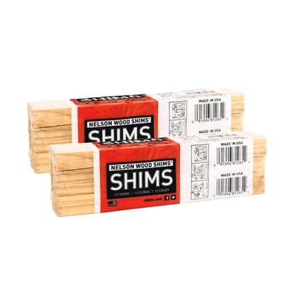 Nelson Wood Shims - DIY Bundle Wood Shims 8-Inch Shims, High Performance Natural Wood, 100% Kiln Dried