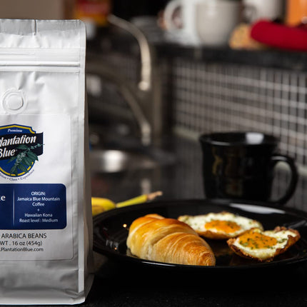 PREMIUM PLANTATION BLUE TRADITION CLASS EXPERIENCE 100% Blue Mountain Coffee Jamaica, Medium Roasted & Ground (8oz)