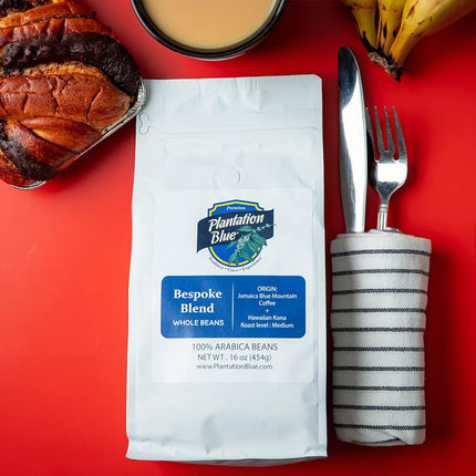 PREMIUM PLANTATION BLUE TRADITION CLASS EXPERIENCE 100% Blue Mountain Coffee Jamaica, Medium Roasted & Ground (8oz)