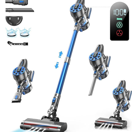 450W 36kPa Powerful Cordless Handheld Vacuum With LED Display, 40-Minute Battery Life, Rechargeable, Suitable For Home Use And Cleaning Pet Hair, Suitable For Hardwood Floors And Carpets