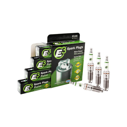 E3 Spark Plugs E3.66 Premium Automotive Spark Plug with DiamondFIRE Technology for Hemi Engines, 14mm, 1.000" Reach, Gasket Seat, Pack of 1