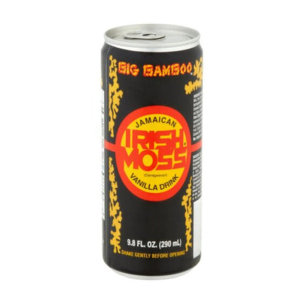 Big Bamboo Jamaican Irish Moss Vanilla Drink, 9.8 fl oz (4 Pack) | Traditional Caribbean Energy & Nutritional Beverage | Made with Sea Moss, Milk & Spices | Authentic Jamaican Drink