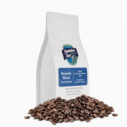 PREMIUM PLANTATION BLUE TRADITION CLASS EXPERIENCE 100% Blue Mountain Coffee Jamaica, Medium Roasted & Ground (8oz)