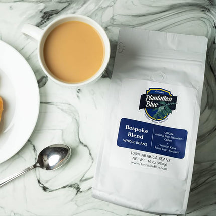 PREMIUM PLANTATION BLUE TRADITION CLASS EXPERIENCE 100% Blue Mountain Coffee Jamaica, Medium Roasted & Ground (8oz)