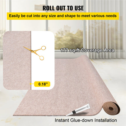 Boat Carpet, 6 Ft X 29.5 Ft Marine Carpet For Boats, Waterproof Light Brown Carpet With Marine Backing Anti-Slide Marine Grade Boat Carpet Cuttable Easy To Clean Patio Rugs Deck
