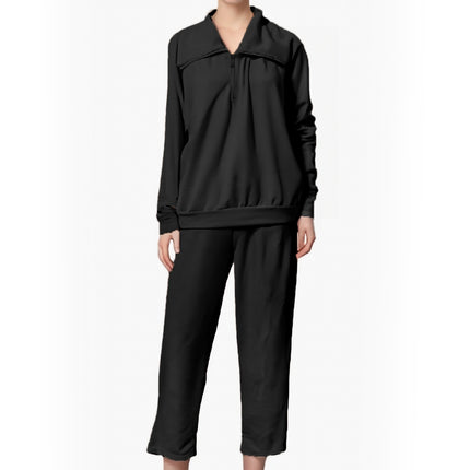Women's Solid Color Long Sleeved Suit
