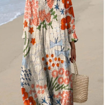 Women's Comfortable Loose Printed Long Dress