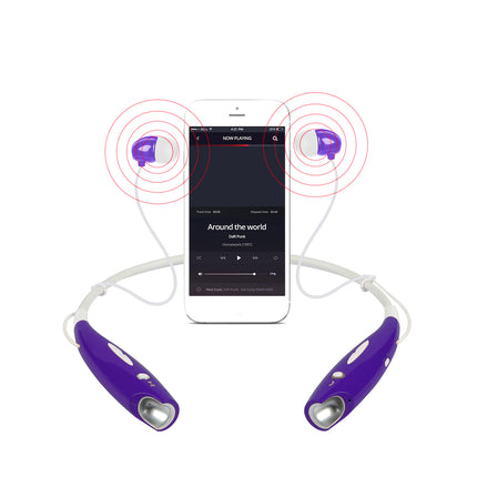 Wireless Stereo Headsets Sport Neckband Headphones In-ear Magnetic IPX4 Waterproof Earbuds With Built-in Mic Call Vibrate Alert Number Broadcast Running Gym