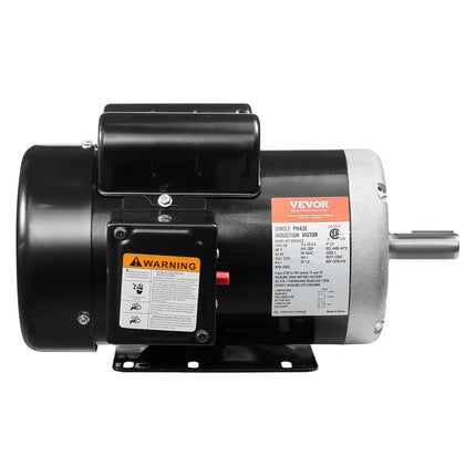 5HP Air Compressor Electric Motor 230V 25A 3450RPM 56Hz Frame CW CCW Rotation