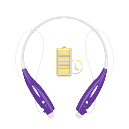 Wireless Stereo Headsets Sport Neckband Headphones In-ear Magnetic IPX4 Waterproof Earbuds With Built-in Mic Call Vibrate Alert Number Broadcast Running Gym