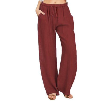 Women's Casual Cotton And Linen Loose Yoga Pants