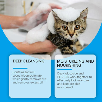 Yegebang Cat Cleaning Mousse Mild Non-irritating Pet Cleaning Foam
