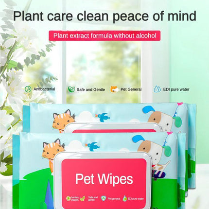 Dog And Cat Wet Wipes, Fragrance Free, Plant.based  SKIP THE BATH Gentle Cleansing AndDeodorizing,Hypoallergenic, Wipes For PawsEars, Fur, Eye Ducts And Butt
