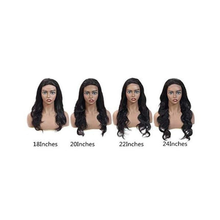 4x4 Lace Closure Wig Human Hair Natural Color Body Wave Density