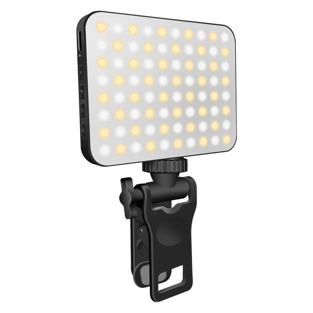 1Pc Rechargeable Selfie Light Fill Light 2000mAh Portable Clip On Light With 3 Light Modes 10 Brightness Levels For Phone Laptop Live Stream Make Up Photography