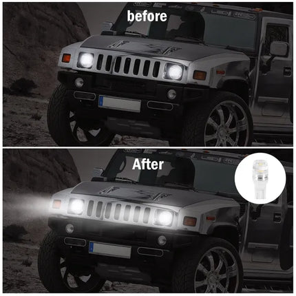 20Pcs LED Car Light Bulbs T10 2323SMD 6500K White Auto Lamps Replacement For Dome Map Door Trunk Signal License Plate