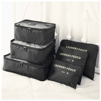 6 PCS Travel Storage Bag Set for Clothes Tidy Organizer