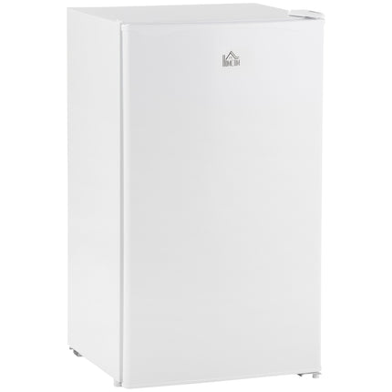 Mini Fridge with Freezer, 3.2Cu.Ft Compact Refrigerator with Adjustable Shelf, Mechanical Thermostat and Reversible Door for Bedroom, Dorm, White