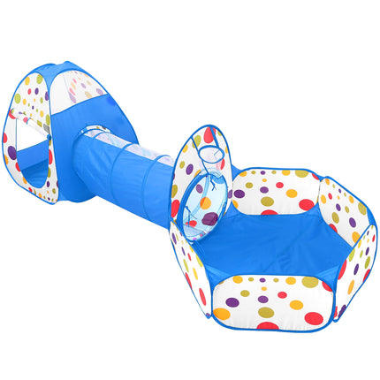 1Pc 3 In 1 Child Crawl Tunnel Tent Kids Play Tent With Storage Bag For Indoor Outdoor Travel Balls Not Included