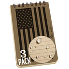 Tan American Flag / 3 Pack / Notebook