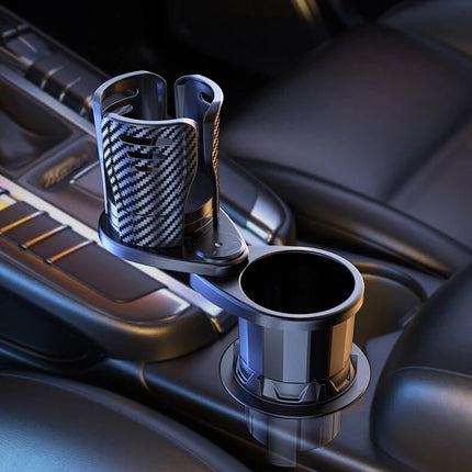 Car Cup Holder Expander Adjustable Base 2 in 1 Dual Layer Cup Holder Large Capacity Storage 360 Degree Rotating Cup Slot Large 10/40 oz Bottles & Big Drinks Travel Cup