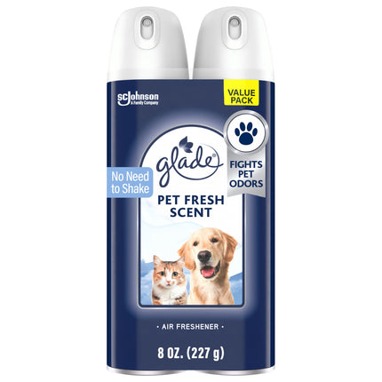 Glade Air Freshener Room Spray, Odor Fighting to Deliver Long Lasting Freshness, 8 Oz, 2 Count