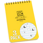 Yellow / 3 Pack / Top Spiral Notepad