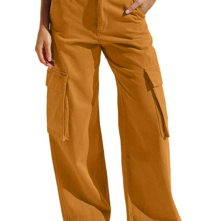 Women's Multi-pocket Workwear Loose Casual Denim Trousers