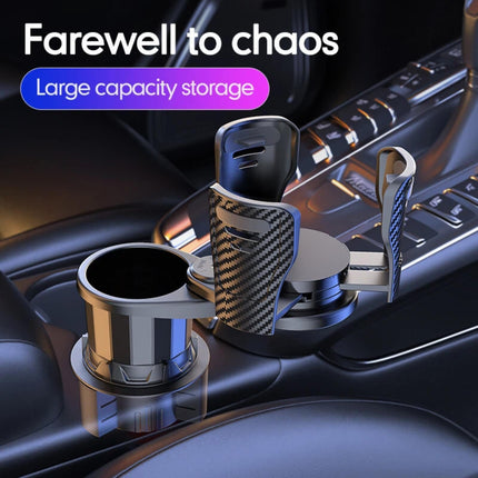 Car Cup Holder Expander Adjustable Base 2 in 1 Dual Layer Cup Holder Large Capacity Storage 360 Degree Rotating Cup Slot Large 10/40 oz Bottles & Big Drinks Travel Cup