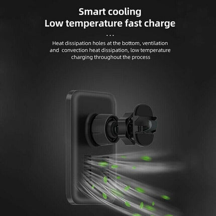Magnetic Wireless Charger Car Mount Holder For 12 13 14 Pro Max MagSafe