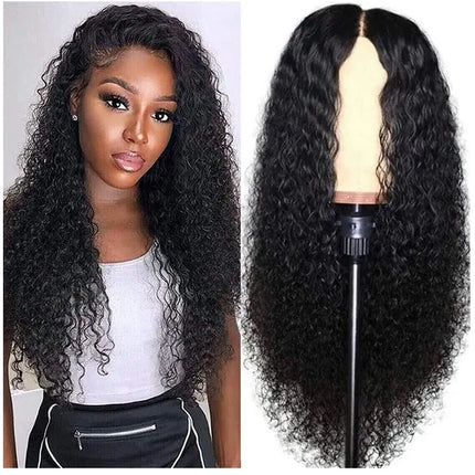 AA Hair Front Wig Womens Brazilian Human Long Curly Lace Wavy Hair Wigs US