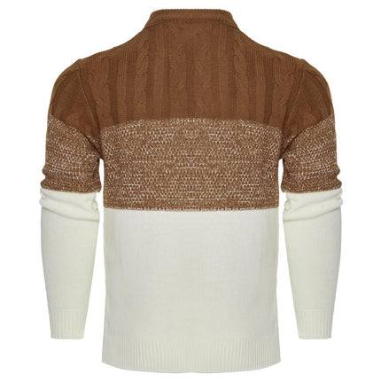 Men's Knitted Sweater Fashion Long-sleeved Pullover Tops Fall And Winter Clothing