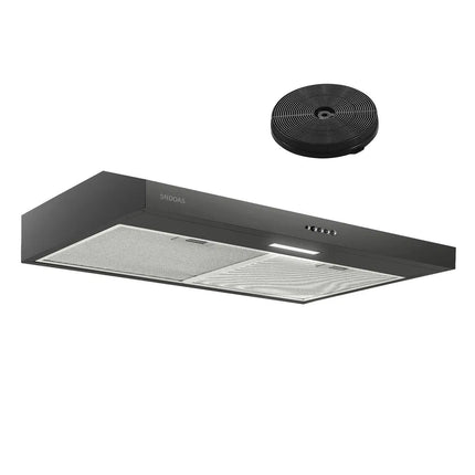 Stainless Steel Under Cabinet Range Hood Vent Cooking 230 CFM Kitchen 3 Speed Cooker Hood