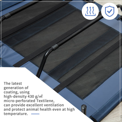 48" x 36" Elevated Breathable Dog Bed w/ Carry Bag Dark Blue