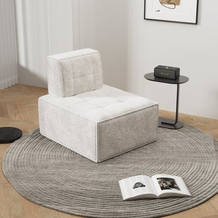 Bean Bag Chair,Accent Chair,Modular Sherpa Sofa Chair,Floor Sofa For Adults,Fireside Chair,Reading Chair For Living Room,Bedroom,Office,Beige