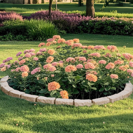 Faux Stone Landscape Edging 46.2 X 2.2 In Garden Lawn Edging Border For Walkway