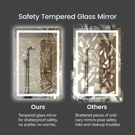 28 Inch X 36 Inch LED Bathroom Mirror