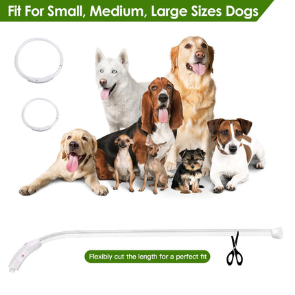 1Pc USB Rechargeable LED Dog Collar Multi Color Lighting Dog Safety Collar Cuttable Length Glow Dog Collar For Small Medium Large Dog Night Walking