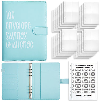 Days Money Saving Challenge Cash Savings Loose-leaf Notebook