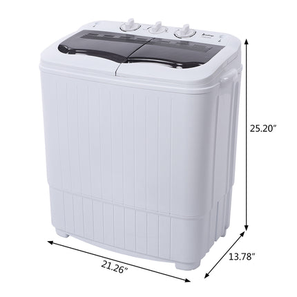 US XPB35-ZK35 14.3 Lb Washing Machine, Double Drum With Drain Pump, Plastic, Semi-Automatic