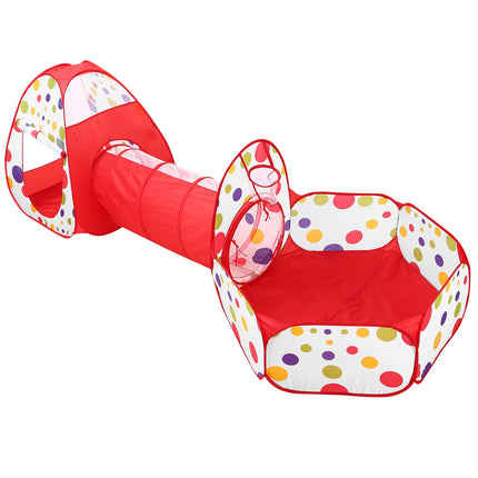 1Pc 3 In 1 Child Crawl Tunnel Tent Kids Play Tent With Storage Bag For Indoor Outdoor Travel Balls Not Included